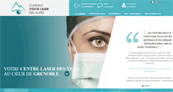 Desktop Screenshot of clinique-vision-laser-alpes.com