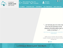 Tablet Screenshot of clinique-vision-laser-alpes.com